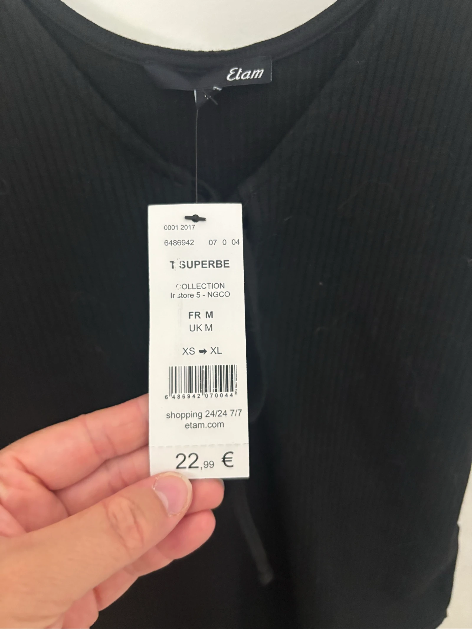 160/ Body preto - Etam - Tamanho M - Novo com etiqueta – photo 6